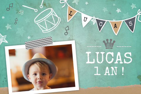 GUIRLANDE D'ANNIVERSAIRE 1ER Banderole Pour Bannière Dessin Animé EUR 6,98 - FR