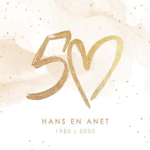 Uitnodiging jubileum 50 jaar met hart