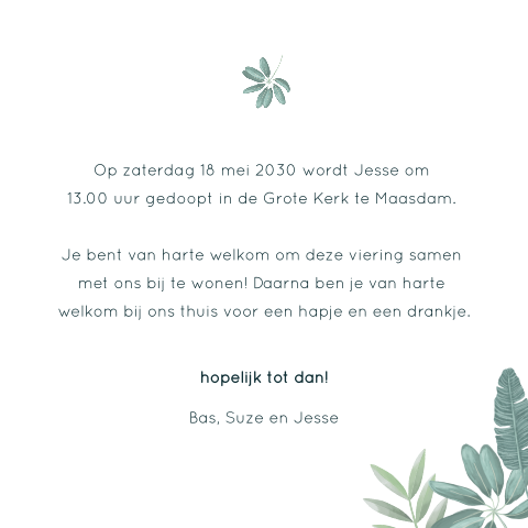 Kaart binnenkant