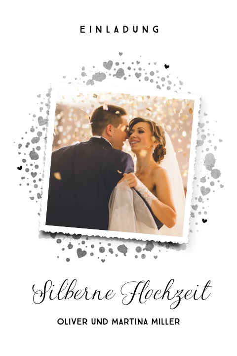 Silberhochzeit Deko 200 Stück - Glitzer Streudeko Für 25. Jubiläum